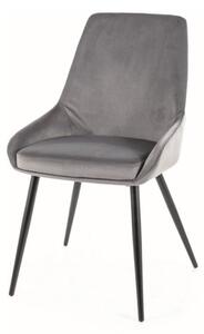 Jedálenská stolička CUBI sivá/čierna