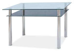 Jedálenský stôl MODROS chróm/sklo