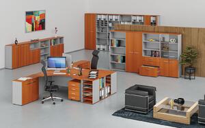 Rohová prístavba pre kancelárske pracovné stoly PRIMO, 800 mm, čerešňa