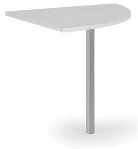 Rohová prístavba pre kancelárske pracovné stoly PRIMO, 800 mm, biela