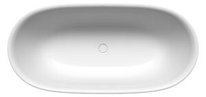 Kaldewei Meisterstück Oyo Duo - Voľne stojaca vaňa 1630x770 mm, s odtokom Klik-Klak a dizajnovým prepadom, alpská biela 205043530001