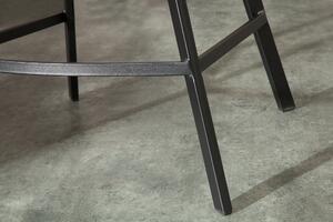 Barová stolička Loft taupe sivá lakťová opierka