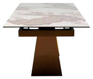 Connesso rozkladací stôl mosadzný 200(+60)x100 cm