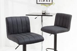 Barová stolička Portland vintage grey