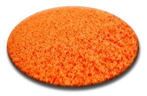Koberec kruh SHAGGY oranžový