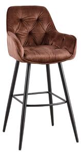 Barová stolička Milano brown velvet