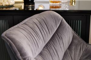 Barová stolička Holandská komfortná grey velvet