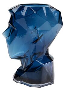 Prisma Face váza modrá 30 cm
