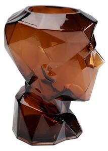 Prisma Face váza hnedá 30 cm