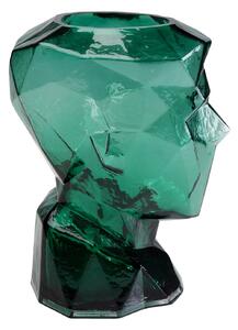 Prisma Face váza zelená 30 cm
