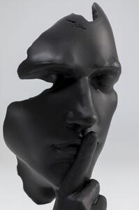 Quiet Face dekorácia čierna 31cm