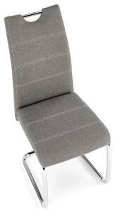 Jedálenská stolička K349 - sivá / chróm