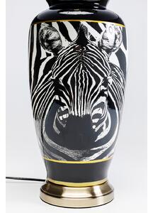 Zebra Face stolová lampa čierna