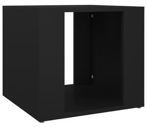 Nočný stolík čierny 41x40x36 cm spracované drevo