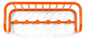 Oranžový kovový nástenný vešiak s poličkou 72 cm Retro – Spinder Design