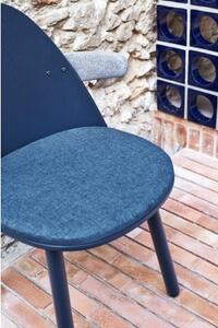 TEULAT UMA stolička s podrúčkami Modrá