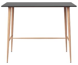 Barový stôl, čierny 120x60x105 cm