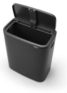 Matne čierny dotykový oceľový odpadkový kôš 60 l Bo Touch Bin – Brabantia