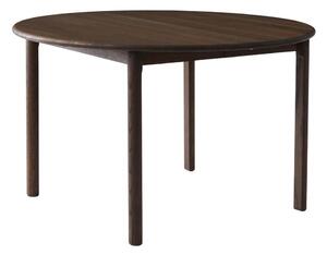 Hnedý okrúhly rozkladací jedálenský stôl z dubového dreva ø 120 cm Noor – Hammel Furniture