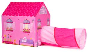 IPLAY Detský stan v tvare domčeka - ružový