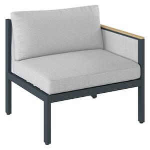 KONCOVÝ DIEL TERASOVEJ ZOSTAV drevo, kov, textil Amatio - Série záhradného nábytku