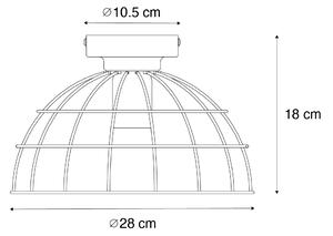 Industriálne stropné svietidlo čierne 28 cm - Hanze