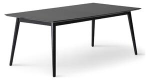 Čierny rozkladací jedálenský stôl s čiernou doskou 100x210 cm Meza – Hammel Furniture