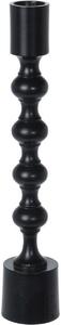 Hliníkový svietnik Gallipoli čierna, 4,5 x 23,5 cm