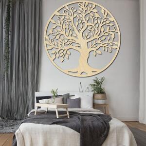 RODINA Dekorácia na stenu strom života drevený obraz z preglejky