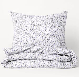 Goldea bavlnené posteľné obliečky - vzor 854 drobné fialové kvítí 140 x 200 a 70 x 90 cm