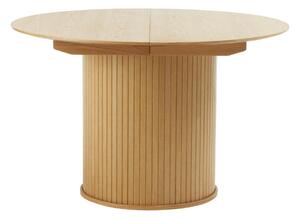Okrúhly rozkladací jedálenský stôl v dekore duba ø 120 cm Nola – Unique Furniture