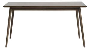 Hnedý rozkladací jedálenský stôl s doskou v dubovom dekore 150x90 cm Barrali – Unique Furniture