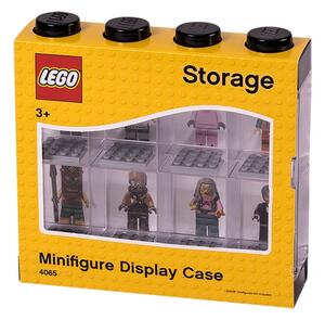 Čierno-biela zberateľská skrinka na 8 minifigúrok LEGO