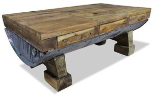 Konferenčný stolík z masívneho recyklovaného dreva, 90x50x35 cm