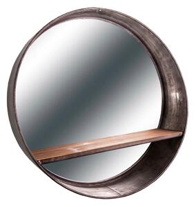 Nástenné zrkadlo s poličkou ø 46 cm - Antic Line