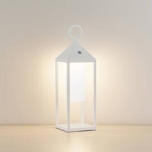 Lucande Miluma vonkajšia LED lucerna, 54 cm biela