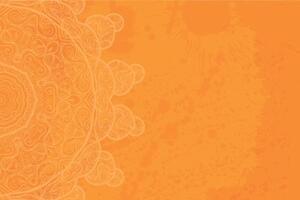 Samolepiaca tapeta oranžová arabeska na abstraktnom pozadí - 225x150