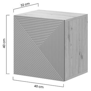 Závesná skrinka Asha 40 cm - artisan / čierny mat