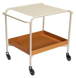 Kovový servírovací stolík na kolieskach 47x66 cm Push – Hübsch