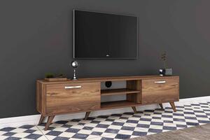 Dizajnový TV stolík Einya 180 cm vzor orech