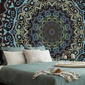 Samolepiaca tapeta abstraktná Mandala vo vintage štýle - 225x150