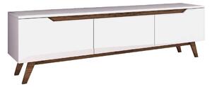 Dizajnový TV stolík Eilis 180 cm orech biely