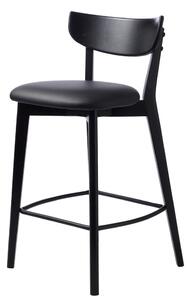 Čierna barová stolička (výška sedadla 67 cm) Pero – Unique Furniture