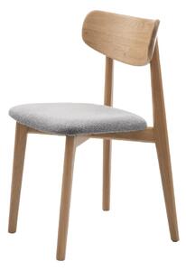 Svetlosivá/v prírodnej farbe jedálenská stolička Elim – Unique Furniture