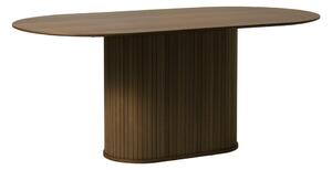 Hnedý jedálenský stôl s doskou v dubovom dekore 95x180 cm Nola – Unique Furniture
