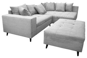 ROHOVÁ SEDAČKA, textil, svetlosivá MID.YOU - Sedačky, Online Only