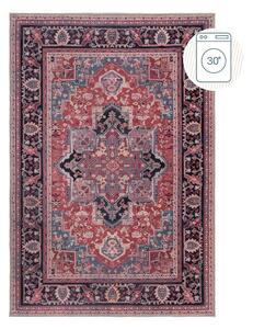 Vínovočervený umývateľný koberec s prímesou recyklovaných vlákien 80x150 cm Windsor – Flair Rugs