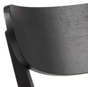 ROXBY BLACK jedálenská stolička Čierna