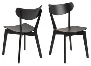 ROXBY BLACK jedálenská stolička Čierna