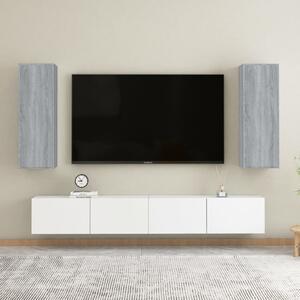 TV skrinky 2 ks sivý dub sonoma 30,5x30x90 cm spracované drevo